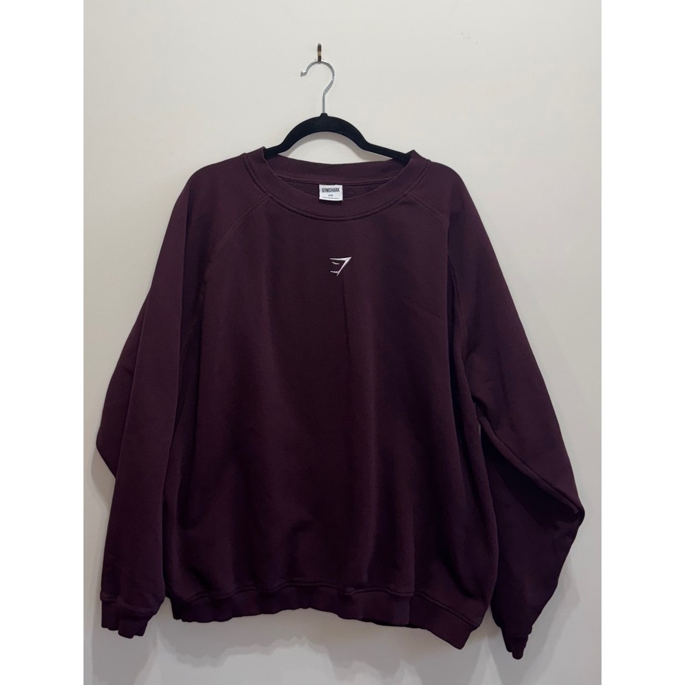 Gymshark Rest Day Sweats Pullover Crewneck Sweatshirt Dark Berry Purple XXL
